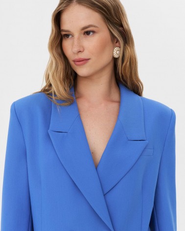 Піджак базовий двобортний від FASHIONISTA синій