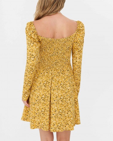 Сукня з квітковим принтом від FASHIONISTA жовтий