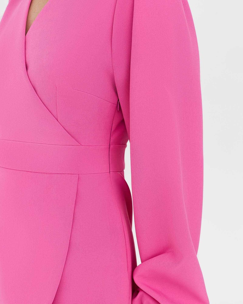 Сукня з імітацією на запах від FASHIONISTA рожевий