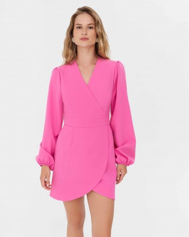 Сукня з імітацією на запах від FASHIONISTA рожевий