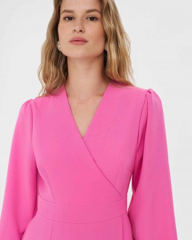 Сукня з імітацією на запах від FASHIONISTA рожевий