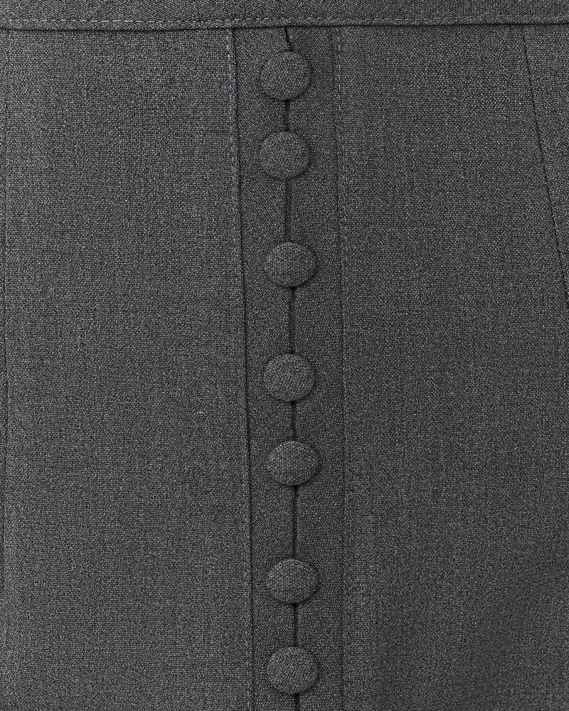 Спідниця з ґудзиками спереду від FASHIONISTA сірий