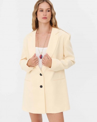 Піджак подовжений oversized  від FASHIONISTA кремовий