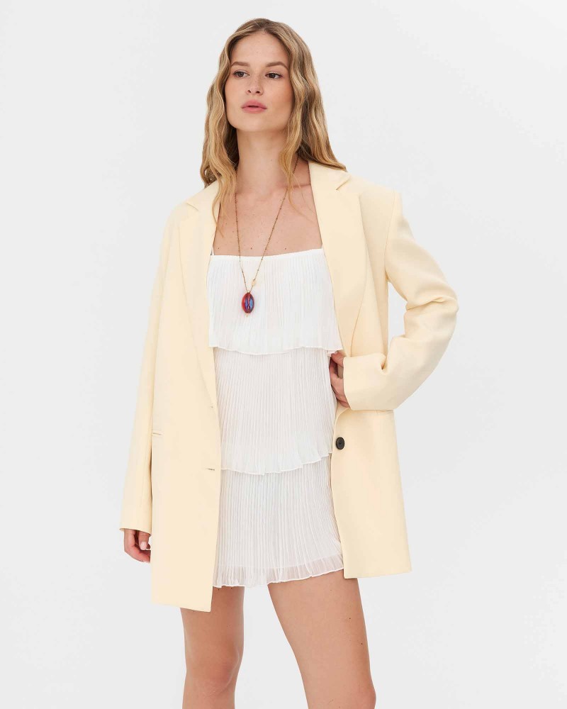 Піджак подовжений oversized  від FASHIONISTA кремовий