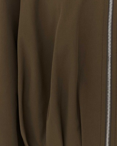 Хакі бомбер з коміром  FASHIONISTA