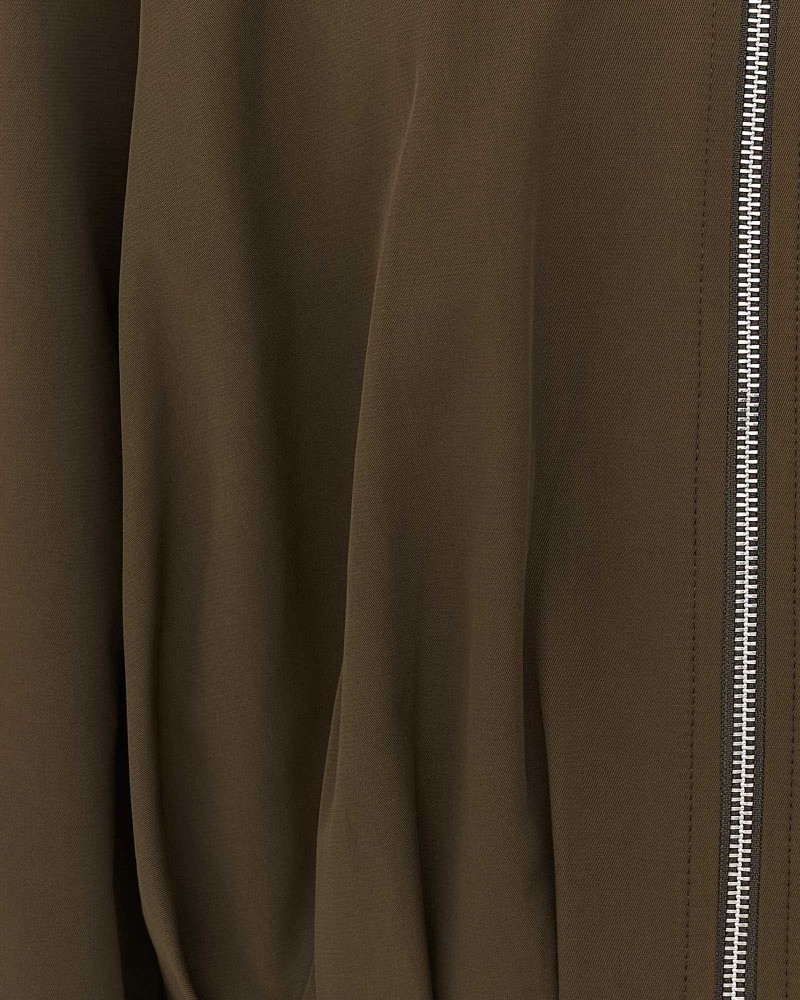 Хакі бомбер з коміром  FASHIONISTA