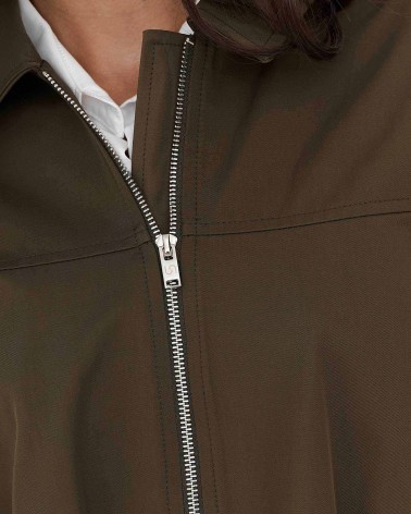 Хакі бомбер з коміром  FASHIONISTA