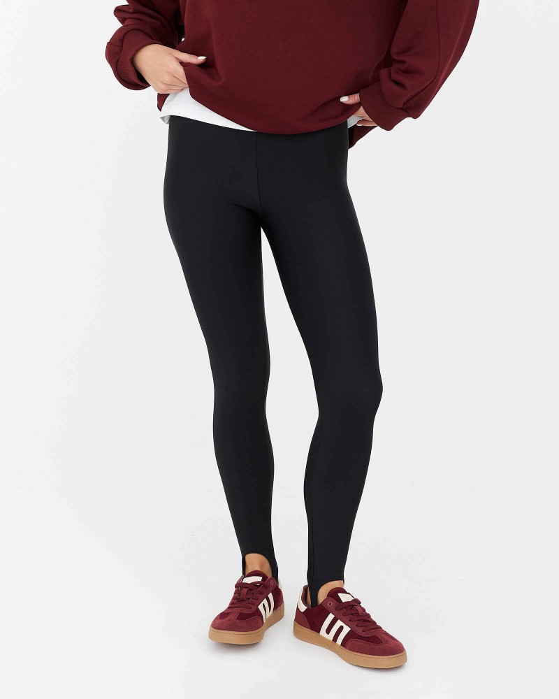 Чорні легінси зі штрипками FASHIONISTA