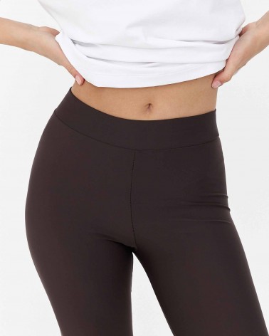 Коричневі легінси зі штрипками FASHIONISTA