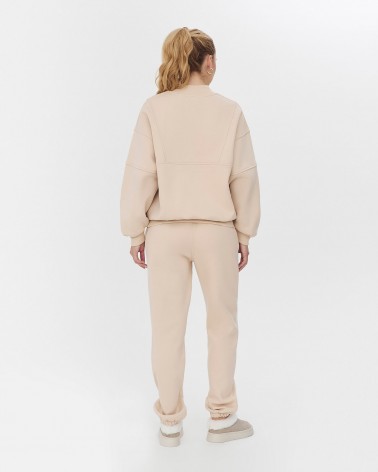 Світло-бежеві штани трикотажні на флісі
 FASHIONISTA