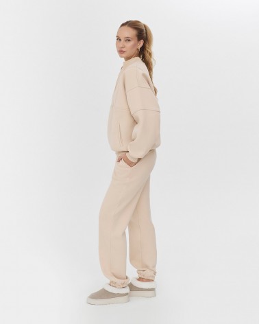 Світло-бежеві штани трикотажні на флісі
 FASHIONISTA
