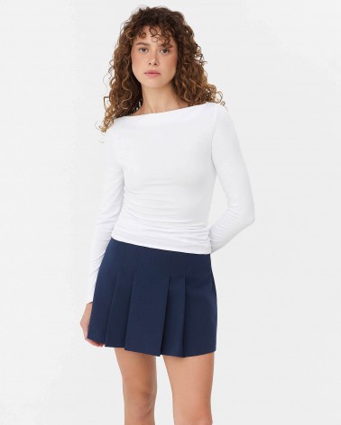 Білий базовий лонгслів FASHIONISTA