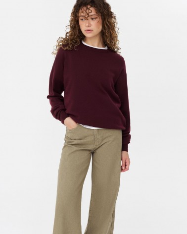 Бордовий базовий джемпер FASHIONISTA