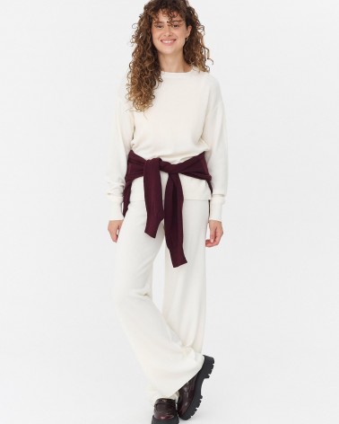 Молочний базовий джемпер FASHIONISTA