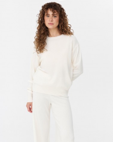 Молочний базовий джемпер FASHIONISTA