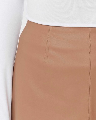 Пісочна спідниця-трапеція зі штучної шкіри FASHIONISTA