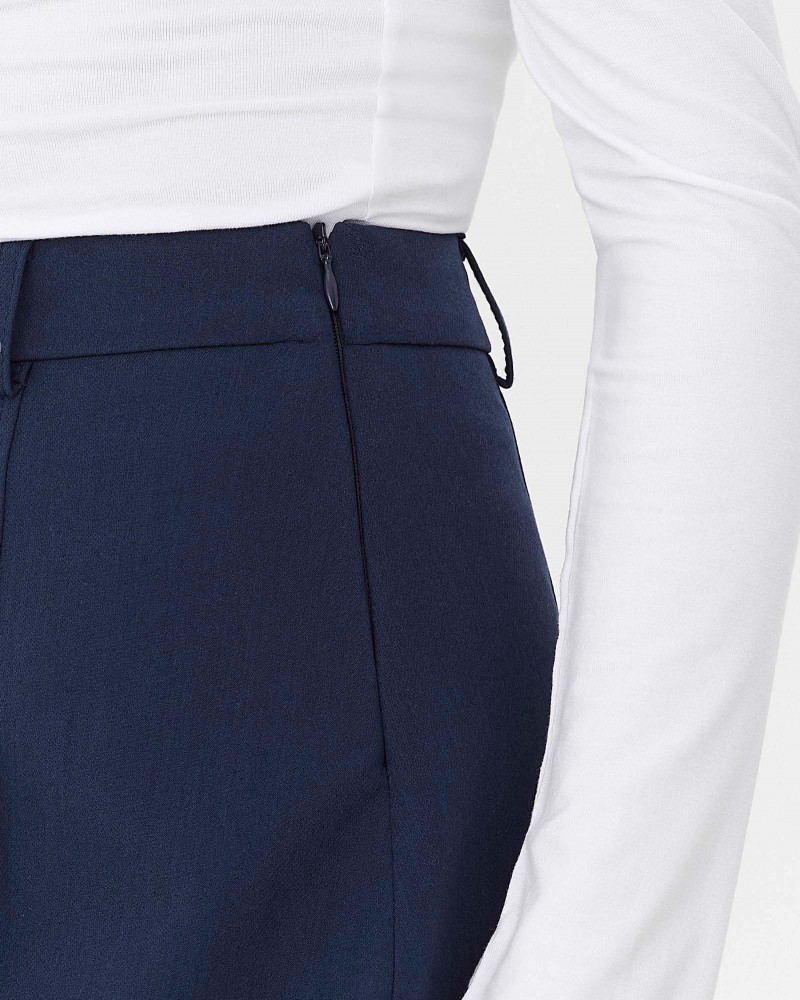 Синя спідниця-шорти зі складками FASHIONISTA