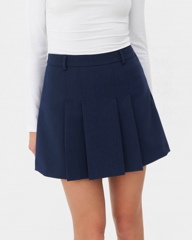 Синя спідниця-шорти зі складками FASHIONISTA