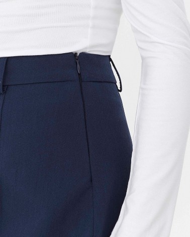 Синя спідниця-шорти зі складками FASHIONISTA