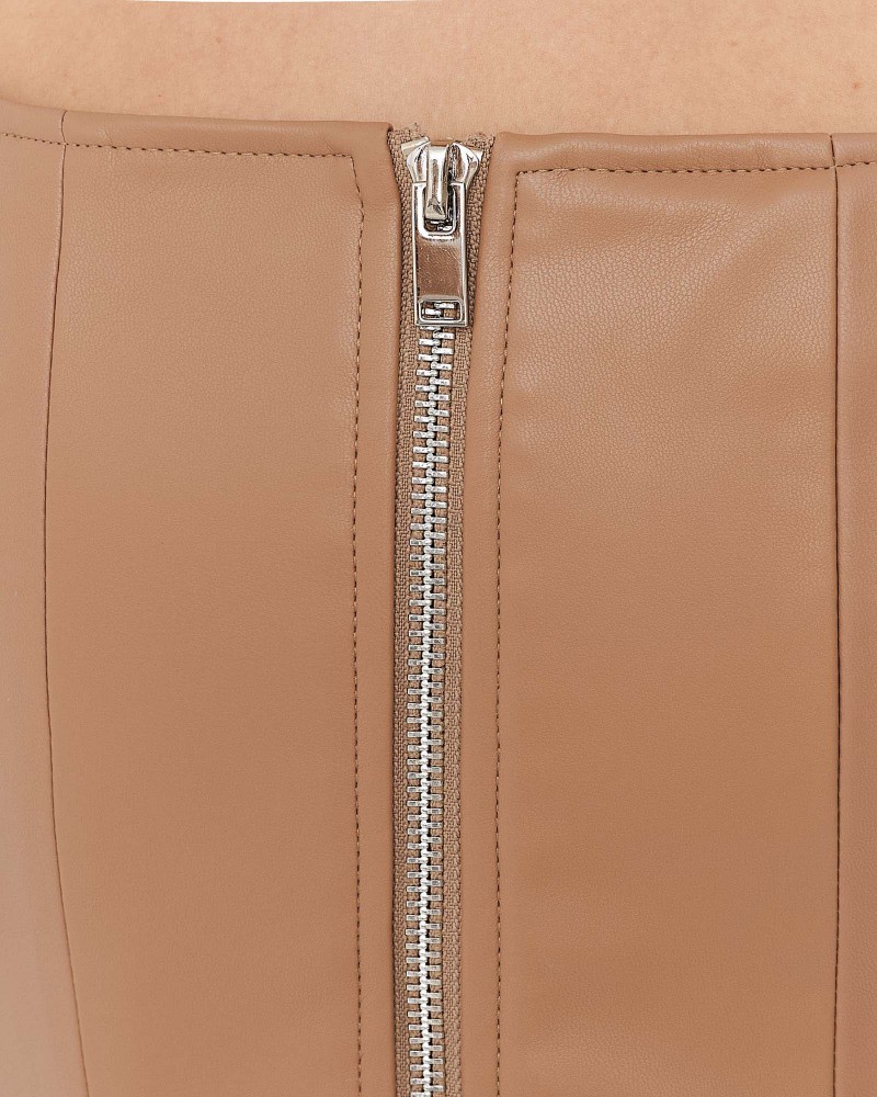 Пісочний корсет зі штучної шкіри FASHIONISTA