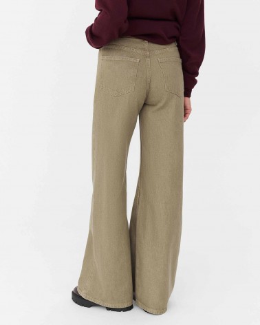 Хакі джинси прямого крою FASHIONISTA