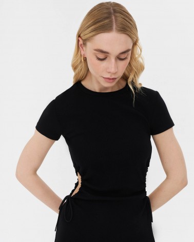 Сукня з драпірованими вирізами від FASHIONISTA чорний