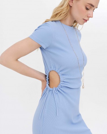 Сукня з драпірованими вирізами від FASHIONISTA блакитний