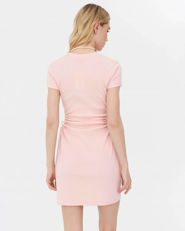 Сукня з драпірованими вирізами від FASHIONISTA світло-рожевий