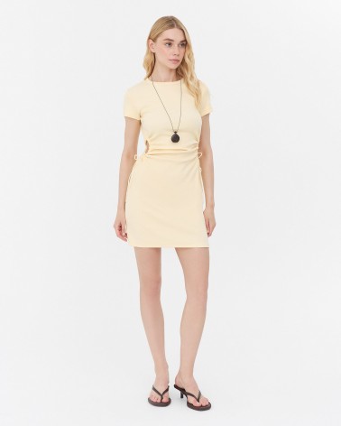 Сукня з драпірованими вирізами від FASHIONISTA жовтий