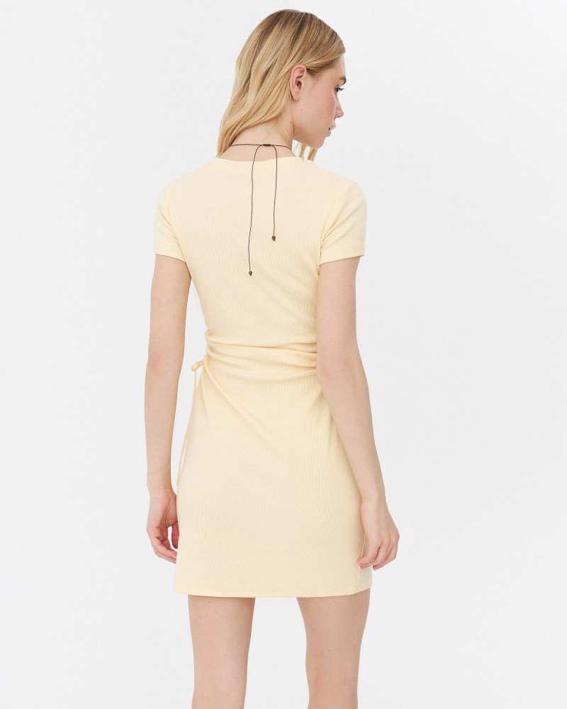 Сукня з драпірованими вирізами від FASHIONISTA жовтий