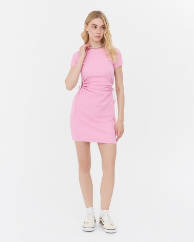 Сукня з драпірованими вирізами від FASHIONISTA рожевий
