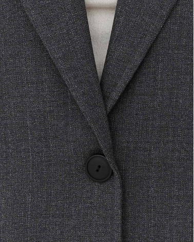 Сірий піджак прямого крою FASHIONISTA