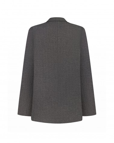 Сірий піджак прямого крою FASHIONISTA