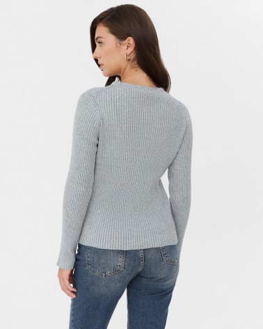 Джемпер Texture Basic від FASHIONISTA  сірий