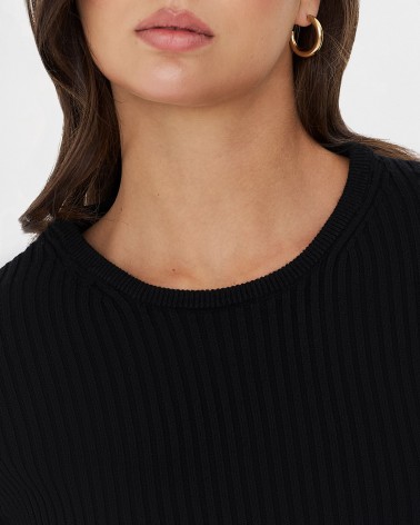 Джемпер Texture Basic від FASHIONISTA чорний