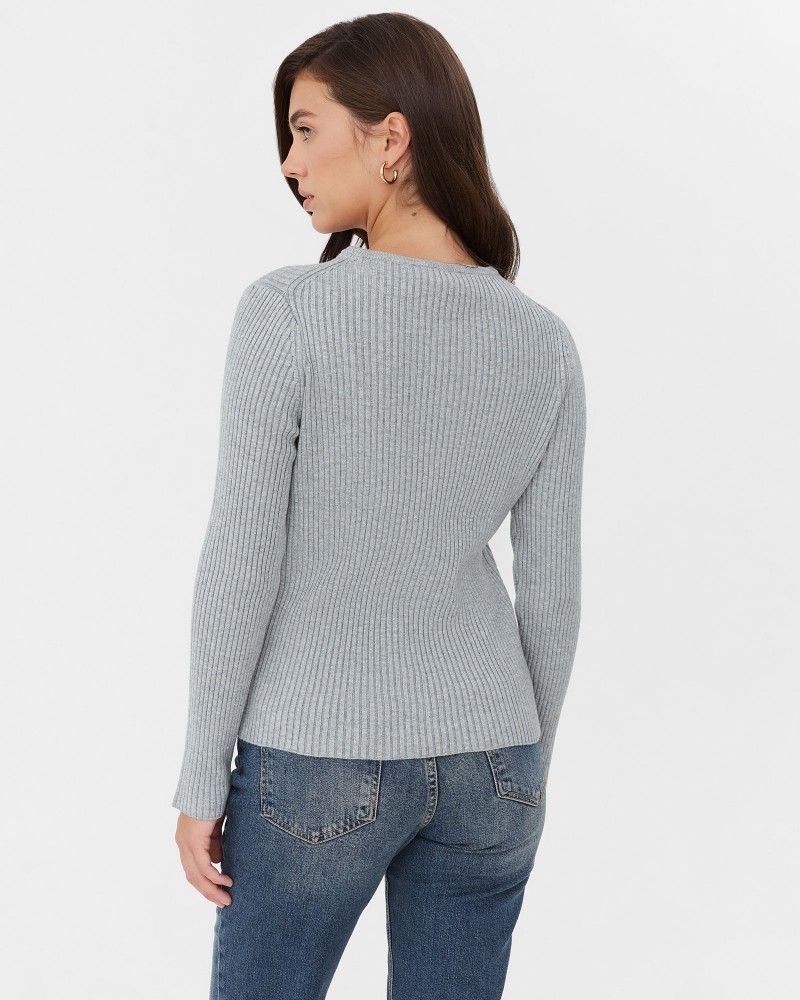 Джемпер Texture Basic від FASHIONISTA  сірий