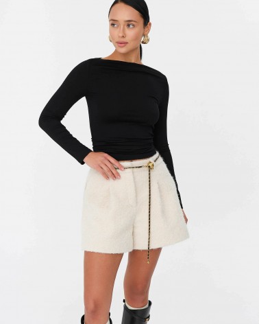 Чорний базовий лонгслів FASHIONISTA