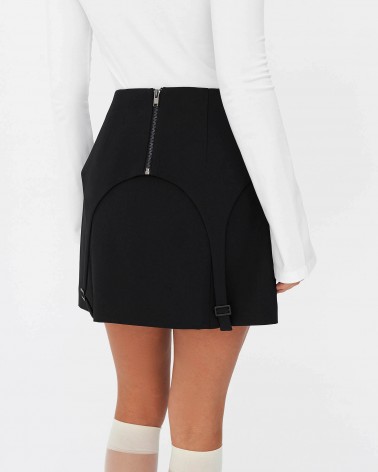 Чорна баска з гартерами FASHIONISTA