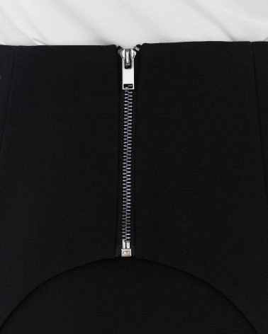 Чорна баска з гартерами FASHIONISTA