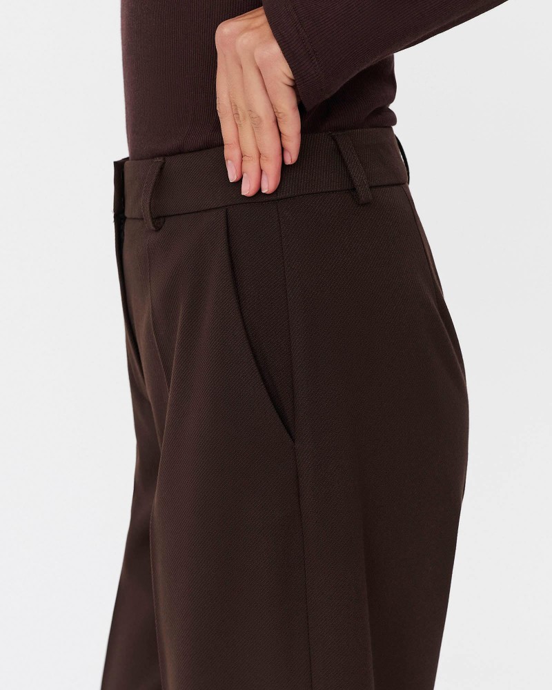 Коричневі штани-палацо із запрасованими стрілками FASHIONISTA Коричневі штани-палацо із запрасованими стрілками FASHIONISTA
