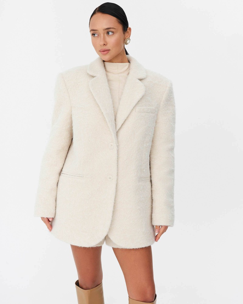 Молочний жакет текстурований FASHIONISTA