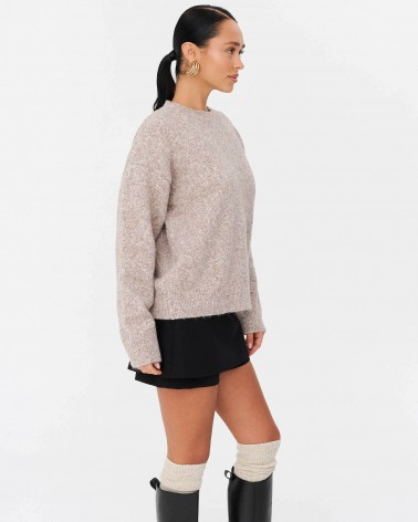 Бежевий джемпер з манжетами FASHIONISTA