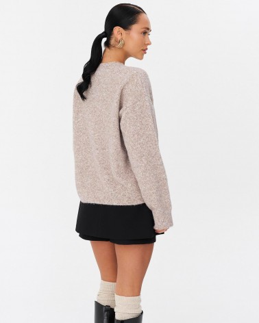 Бежевий джемпер з манжетами FASHIONISTA