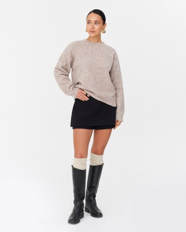 Бежевий джемпер з манжетами FASHIONISTA