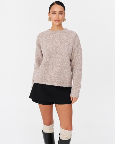 Бежевий джемпер з манжетами FASHIONISTA