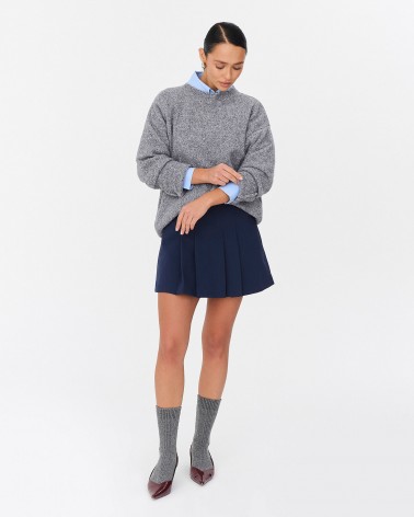 Сірий джемпер з манжетами FASHIONISTA