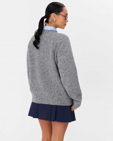 Сірий джемпер з манжетами FASHIONISTA