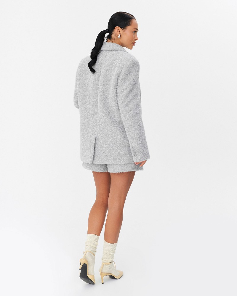 Сірий жакет текстурований FASHIONISTA