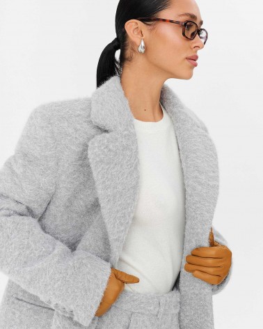 Сірий жакет текстурований FASHIONISTA