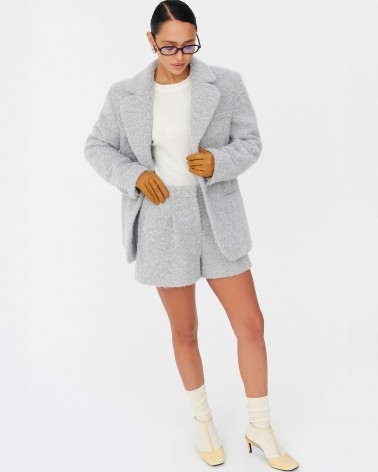 Сірий жакет текстурований FASHIONISTA